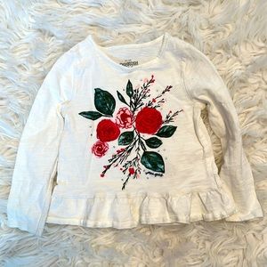 Oshkosh long-sleeve peplum tee toddler girls